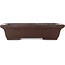 Maceta rectangular sin esmaltar para bonsái de Yamaaki - 330 x 235 x 80 mm
