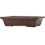 Maceta rectangular sin esmaltar para bonsái de Yamaaki - 330 x 235 x 80 mm