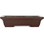 Maceta rectangular sin esmaltar para bonsái de Yamaaki - 330 x 235 x 80 mm