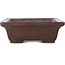Rectangular unglazed bonsai pot by Yamaaki - 330 x 235 x 80 mm