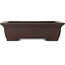 Maceta rectangular sin esmaltar para bonsái de Yamaaki - 400 x 310 x 115 mm