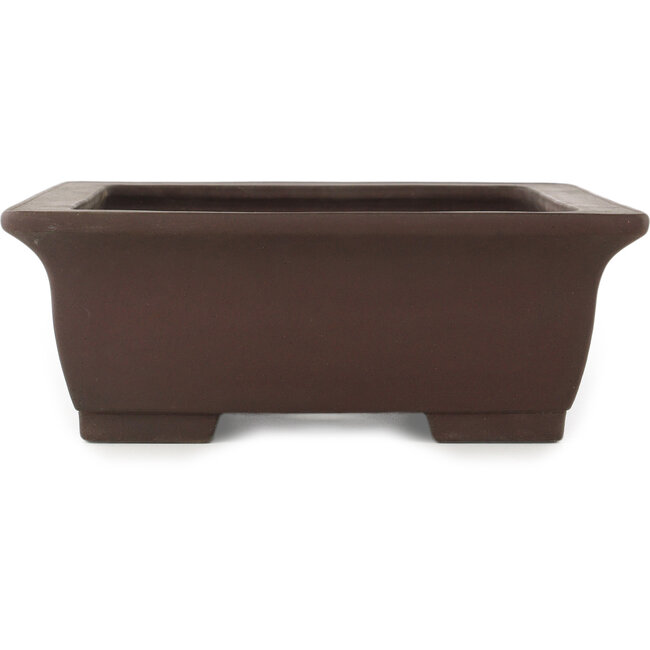 Pot à bonsaï rectangulaire non émaillé de Yamaaki - 400 x 310 x 115 mm