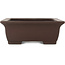 Maceta rectangular sin esmaltar para bonsái de Yamaaki - 400 x 310 x 115 mm