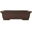 Maceta rectangular sin esmaltar para bonsái de Yamaaki - 400 x 310 x 115 mm
