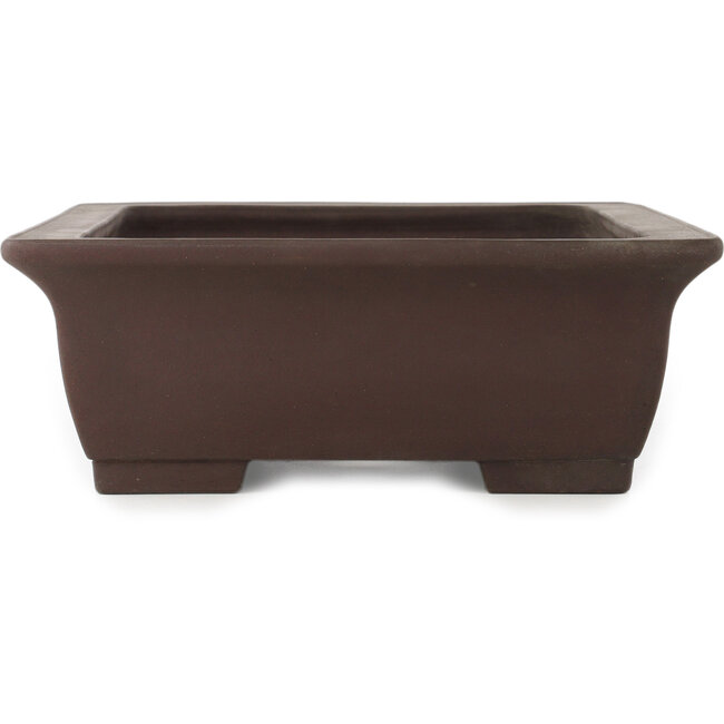 Pot à bonsaï rectangulaire non émaillé de Yamaaki - 400 x 310 x 115 mm