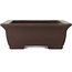 Maceta rectangular sin esmaltar para bonsái de Yamaaki - 400 x 310 x 115 mm