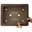 Maceta rectangular sin esmaltar para bonsái de Yamaaki - 400 x 310 x 115 mm