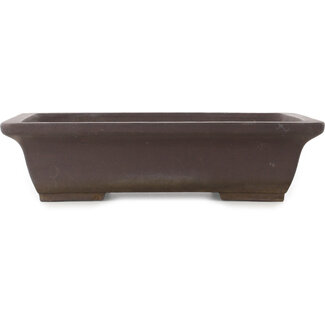  Yamaaki Maceta para bonsái rectangular sin esmaltar de 415 mm de Yamaaki, Tokoname, Japón