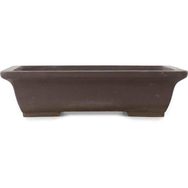 Maceta rectangular sin esmaltar para bonsái de Yamaaki - 415 x 300 x 105 mm