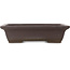 Maceta rectangular sin esmaltar para bonsái de Yamaaki - 415 x 300 x 105 mm