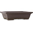 Maceta rectangular sin esmaltar para bonsái de Yamaaki - 415 x 300 x 105 mm