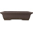 Maceta rectangular sin esmaltar para bonsái de Yamaaki - 415 x 300 x 105 mm