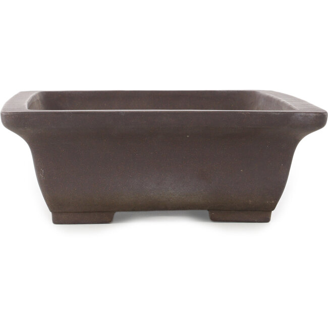Pot à bonsaï rectangulaire non émaillé de Yamaaki - 415 x 300 x 105 mm