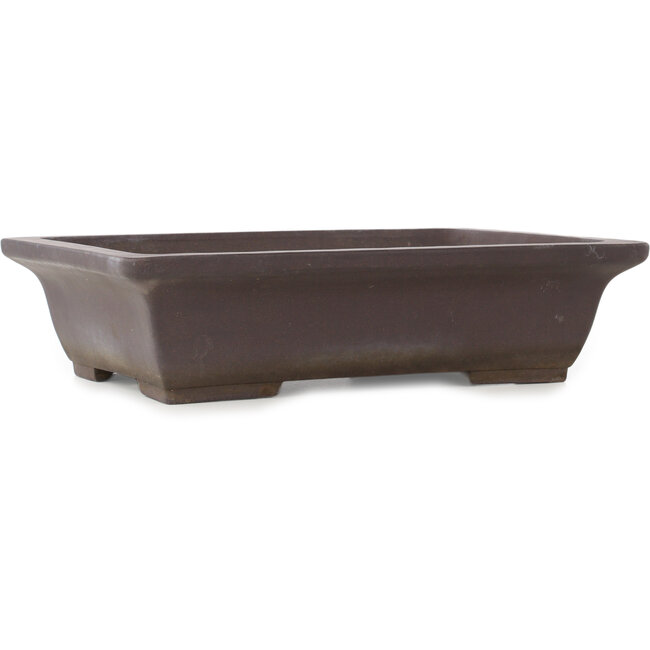 Pot à bonsaï rectangulaire non émaillé de Yamaaki - 415 x 300 x 105 mm