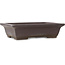 Maceta rectangular sin esmaltar para bonsái de Yamaaki - 415 x 300 x 105 mm