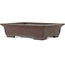Rectangular unglazed bonsai pot by Yamaaki - 380 x 300 x 100 mm
