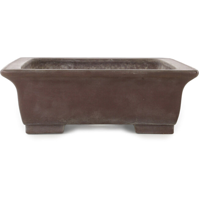 Vaso bonsai rettangolare non smaltato di Yamaaki - 380 x 300 x 100 mm