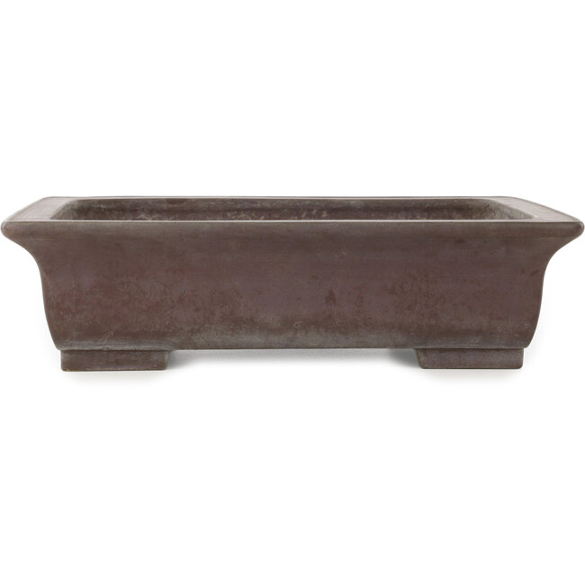 Vaso bonsai rettangolare non smaltato di Yamaaki - 380 x 300 x 100 mm
