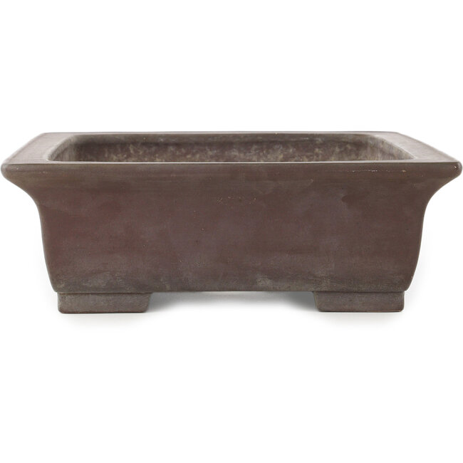 Vaso bonsai rettangolare non smaltato di Yamaaki - 380 x 300 x 100 mm