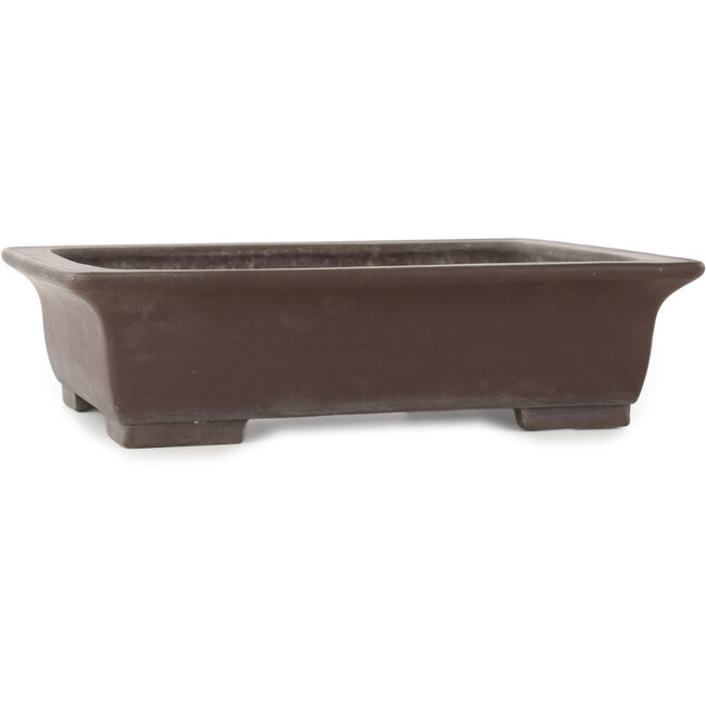 Vaso bonsai rettangolare non smaltato di Yamaaki - 380 x 300 x 100 mm