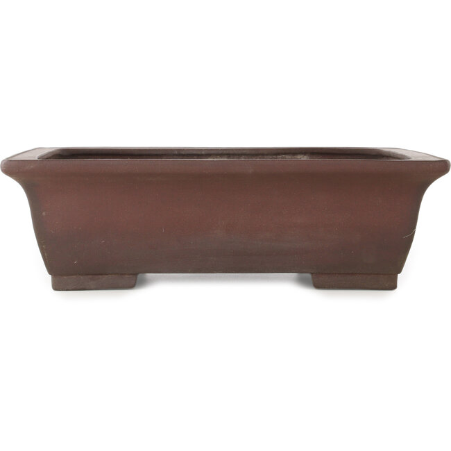 Maceta rectangular sin esmaltar para bonsái de Yamaaki - 430 x 328 x 130 mm