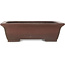 Maceta rectangular sin esmaltar para bonsái de Yamaaki - 430 x 328 x 130 mm