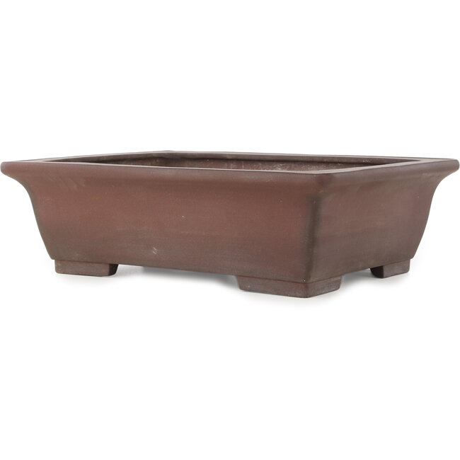 Pot à bonsaï rectangulaire non émaillé de Yamaaki - 430 x 328 x 130 mm