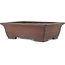Rectangular unglazed bonsai pot by Yamaaki - 430 x 328 x 130 mm