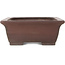 Rectangular unglazed bonsai pot by Yamaaki - 430 x 328 x 130 mm