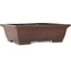 Maceta rectangular sin esmaltar para bonsái de Yamaaki - 430 x 328 x 130 mm