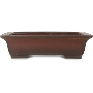  Yamaaki Maceta para bonsái rectangular sin esmaltar de 440 mm de Yamaaki, Tokoname, Japón