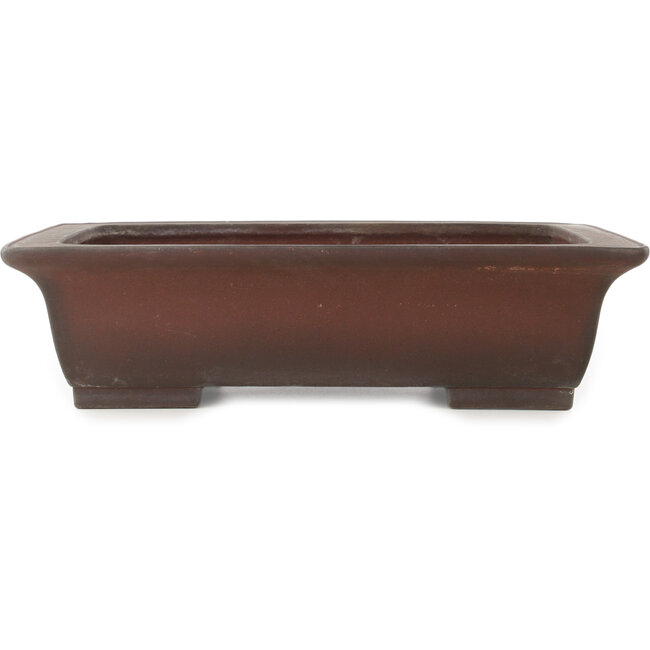 Maceta rectangular sin esmaltar para bonsái de Yamaaki - 440 x 335 x 120 mm