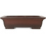 Maceta rectangular sin esmaltar para bonsái de Yamaaki - 440 x 335 x 120 mm