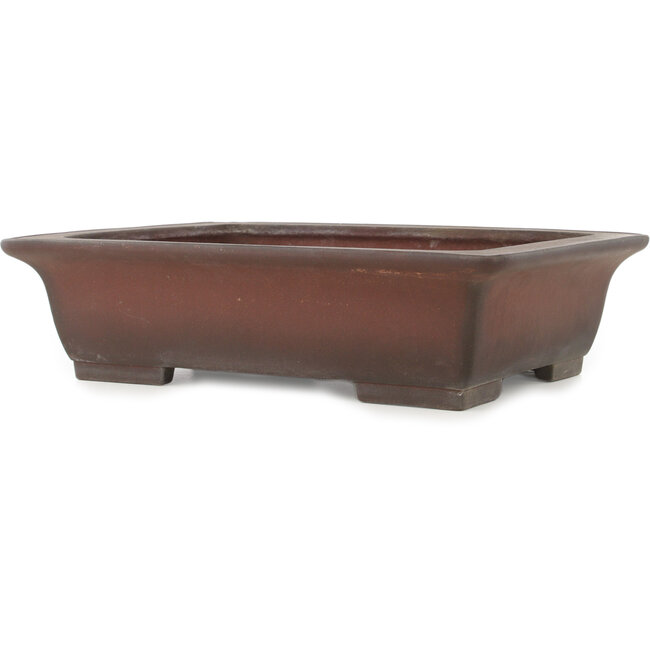 Pot à bonsaï rectangulaire non émaillé de Yamaaki - 440 x 335 x 120 mm