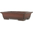 Maceta rectangular sin esmaltar para bonsái de Yamaaki - 440 x 335 x 120 mm