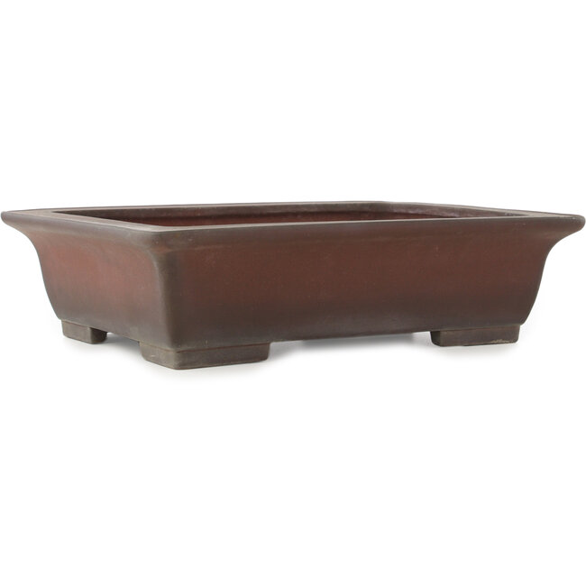 Vaso bonsai rettangolare non smaltato di Yamaaki - 440 x 335 x 120 mm