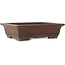 Maceta rectangular sin esmaltar para bonsái de Yamaaki - 440 x 335 x 120 mm