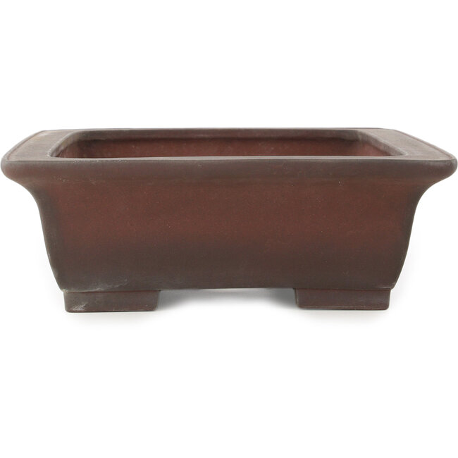 Rechthoekige ongeglazuurde bonsaipot van Yamaaki - 440 x 335 x 120 mm