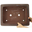 Pot à bonsaï rectangulaire non émaillé de Yamaaki - 440 x 335 x 120 mm