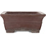 Pot à bonsaï rectangulaire non émaillé de Yamaaki - 313 x 242 x 100 mm