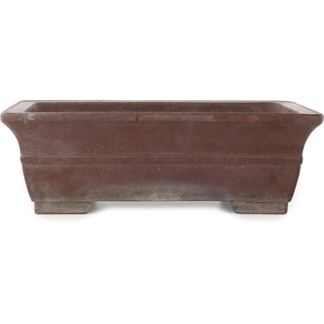 Pot à bonsaï rectangulaire non émaillé de Yamaaki - 313 x 242 x 100 mm