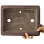 Rectangular unglazed bonsai pot by Yamaaki - 313 x 242 x 100 mm