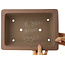 Maceta rectangular sin esmaltar para bonsái de Seizan - 308 x 220 x 93 mm