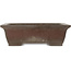 Rectangular unglazed bonsai pot by Yamaaki - 425 x 325 x 130 mm