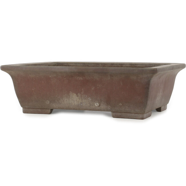 Pot à bonsaï rectangulaire non émaillé de Yamaaki - 425 x 325 x 130 mm