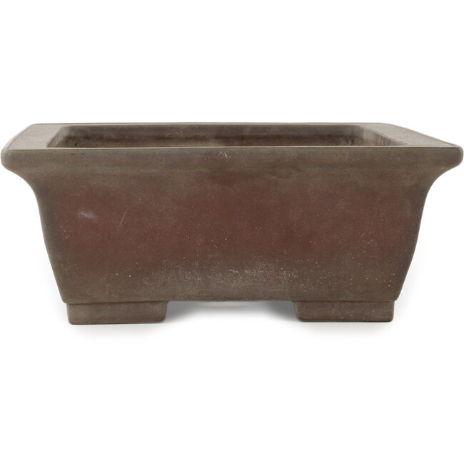 Rectangular unglazed bonsai pot by Yamaaki - 425 x 325 x 130 mm