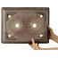 Pot à bonsaï rectangulaire non émaillé de Yamaaki - 425 x 325 x 130 mm