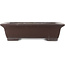 Maceta rectangular sin esmaltar para bonsái de Yamaaki - 463 x 362 x 120 mm