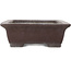 Rectangular unglazed bonsai pot by Yamaaki - 463 x 362 x 120 mm
