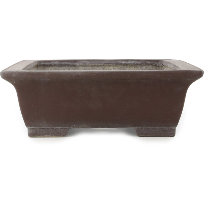 Pot à bonsaï rectangulaire non émaillé de Yamaaki - 463 x 362 x 120 mm